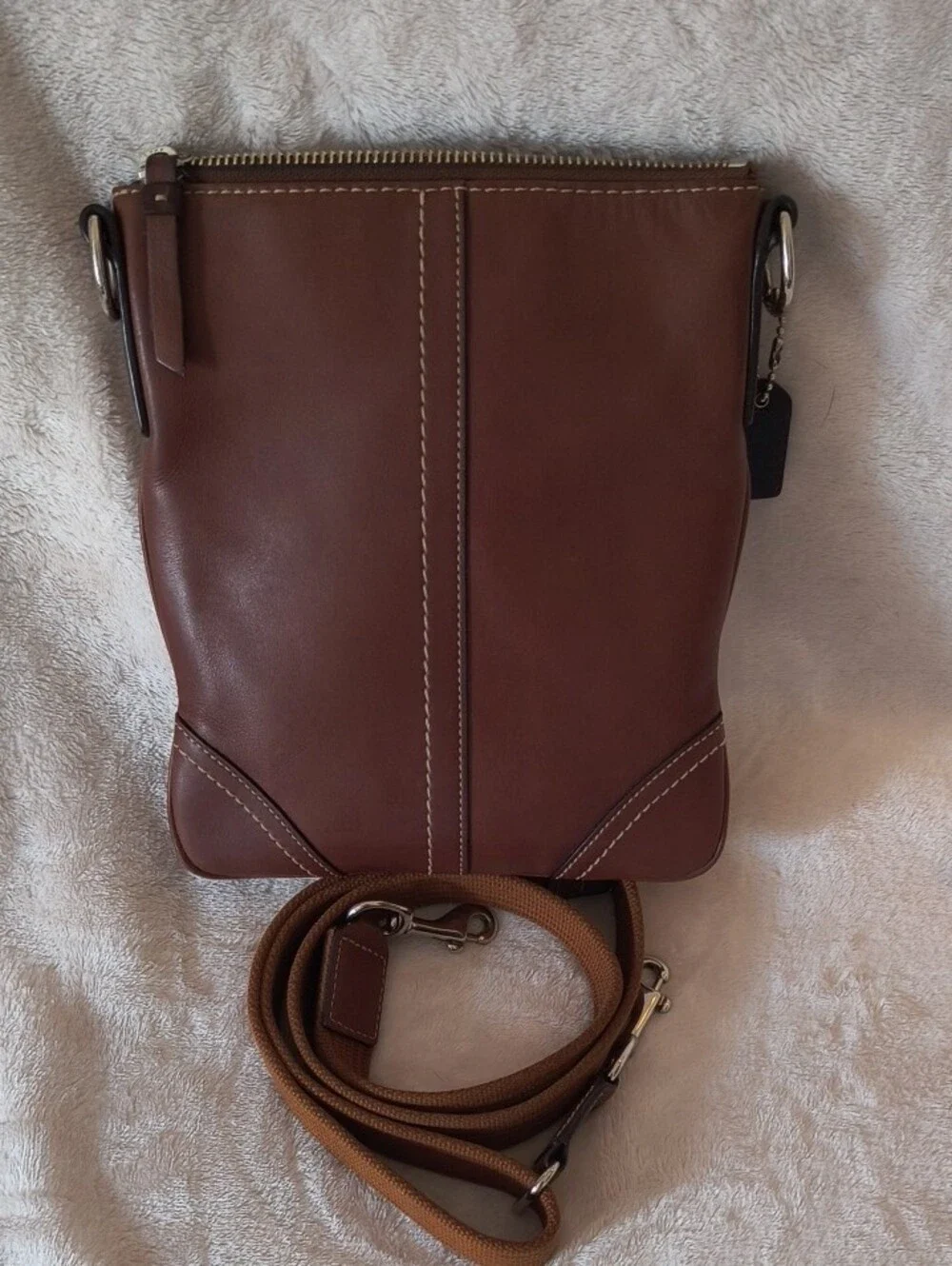 Coach Brown Leather Crossbody Bag